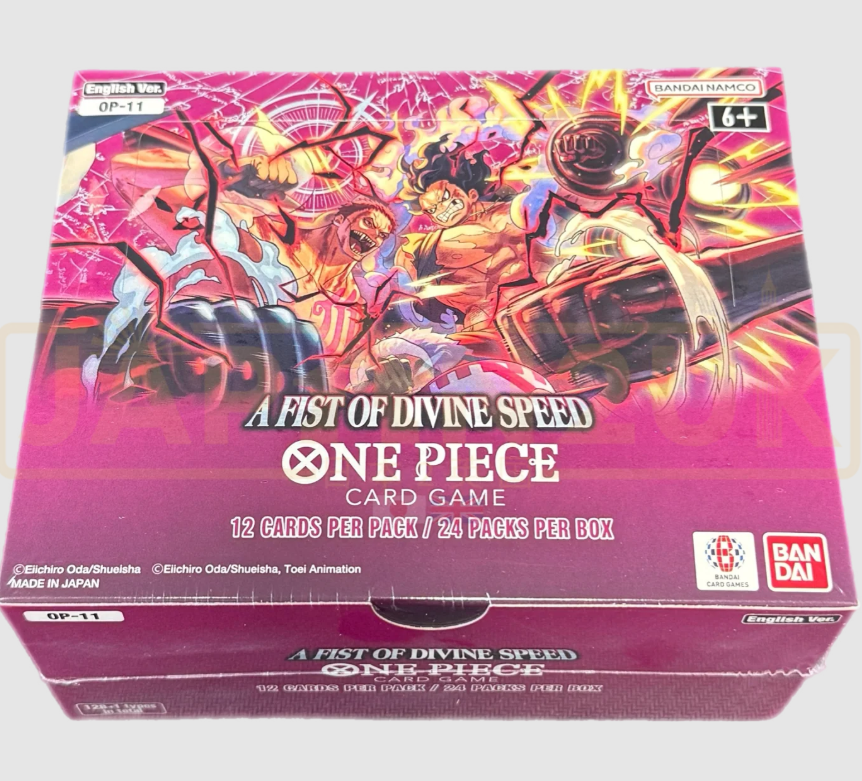 One Piece TCG OP-11 A Fist of Divine Speed (English Booster Box & Case)