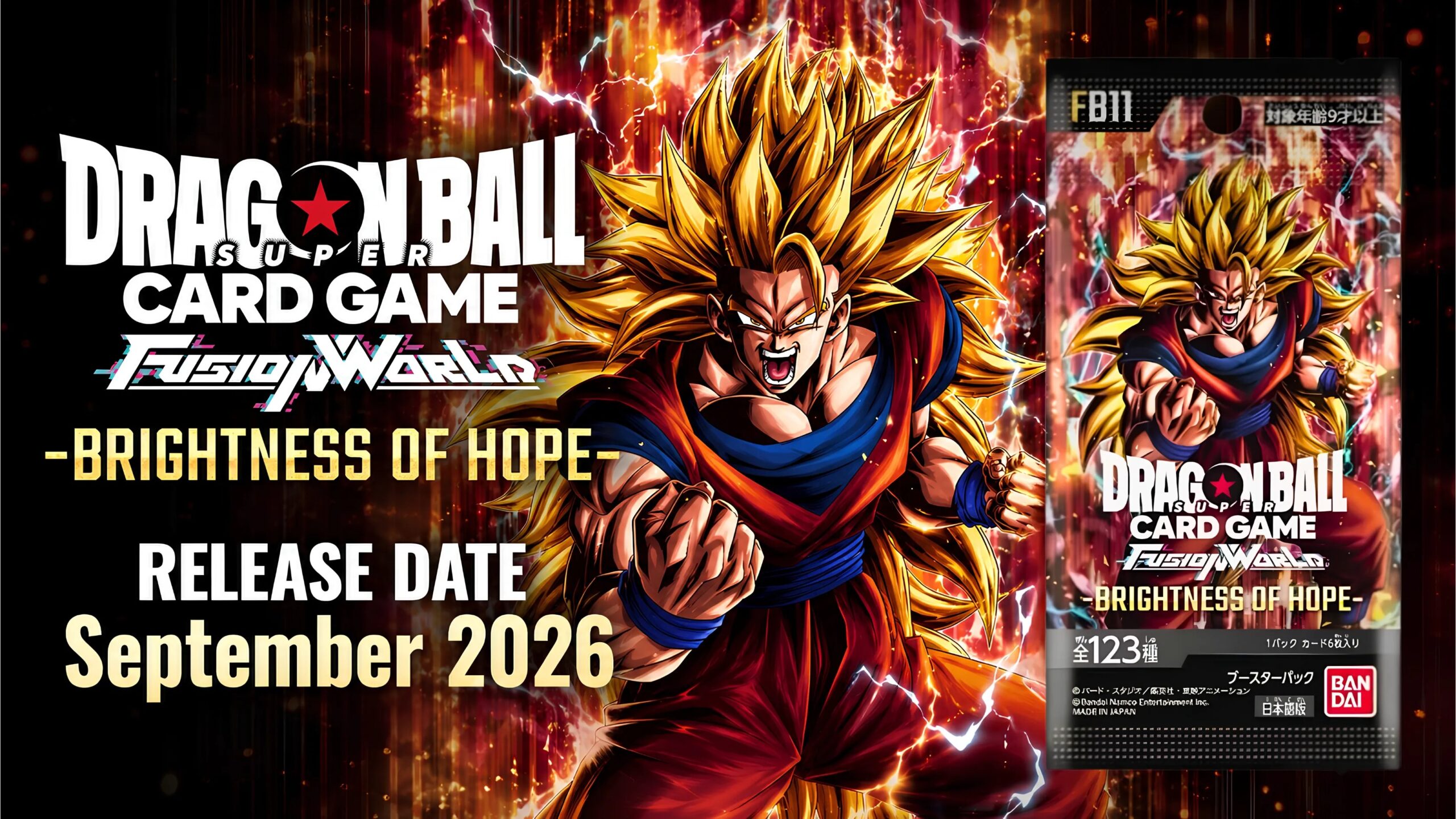 Dragon Ball Super Card Game Fusion World FB11 Brightness of Hope (English Booster Box & Case) (Pre-Order)