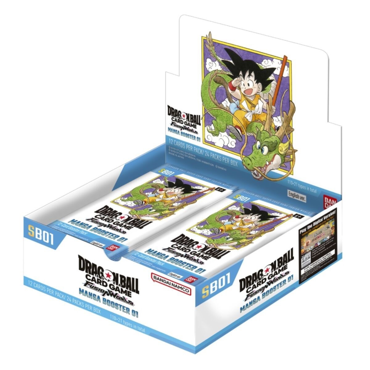 Dragon Ball Super Card Game Fusion World SB01 Manga Booster 01 (English Booster Box & Case)