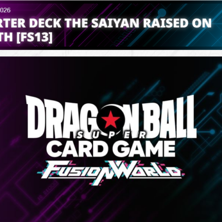 Dragon Ball Super Card Game Fusion World FS13 The Saiyan Raised on Earth Starter Deck Display (4 Decks) (Pre-Order)